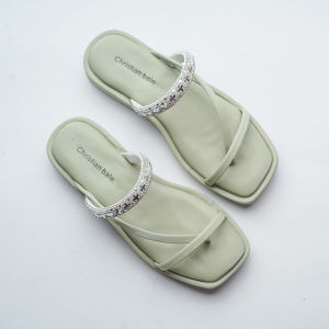Sandal Jepit Wanita Flat Tali Blingbling JOCELYN by: Christian Bale