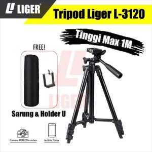 Tripod 1 meter + Sarung dan Holder U L-3120 Black Edition