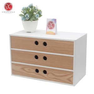 DEcTionS Rak Laci Dinding Nakas 3 Kotak Penyimpanan Minimalis 40x20cm Model Tempel Dinding Gantung