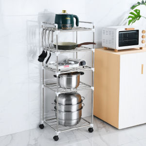 NEW! ชั้นวางของในครัว ชั้นสแตนเลส ชั้นวางหม้อ ชั้นวางหลายชั้น อะลูมิเนียม ชั้นวางของอเนกประสงค์ มี3-6ชั้น หลากหลายรูปแบบ พร้อมส่ง