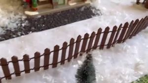 WH Mini Wooden Simulation Small Fence 90*5.4cm DIY Miniatures Decoration for Home Garden