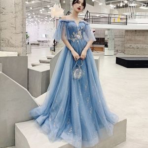 9Sbird Formal Evening Long Dress For Women Elegant Korean Sequined Chiffon Strapless Slim Birthday Banquet Female Dresses