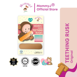 MommyJ® Biskut Rusk 6bulan+ | MommyJ® Teething Rusk 6m+ (84g)
