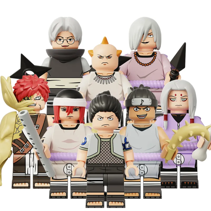 Anime Model Nara Tayuya Sakon and Ukon Jirobo Gaara Mini Building Block ...