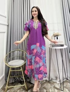Baju Daster Renda Motif Pelangi Busui Bahan Rayon Premium Terlaris Viral Best Seller Bala Daster