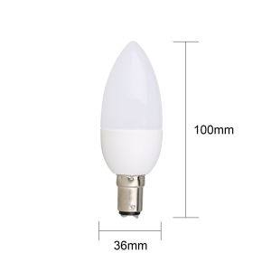20Pcs 220V 3W LED Candle Light Bulb E27 E14 B22 B15 E12 Base High Power SMD 2835 Non Dimmable Home Fixture Warm Neutral Cool White Energy Efficient Chandelier
