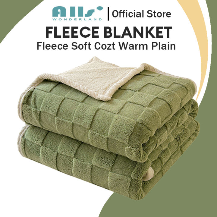 Alls' Wonderland Fleece Blanket Soft Flannel Quilt Single Queen King