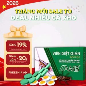 Viên Diệt Gián Sinh Học AMB an toàn hiệu quả nhanh chóng