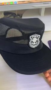 Black outdoor training tactical sun protection hat security guard hat property security hat half-mesh/full-mesh hat for men