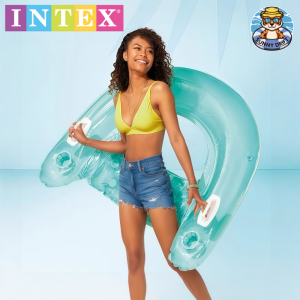 Intex : 58859EP Sit N Float Inflatable Pool Loungers - Green