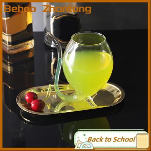 Behoo Wine Whiskey Heat Resistant Sucking Juice Milk Drinking Tube Straw Cup Creative Wine High Quality Cup