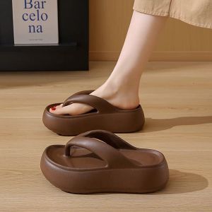 Thick-Soled 5.0 EVA Flip-Flops For Women New Summer Style Soft-Soled Non-Slip Height-Increasing Thick-Soled Sandals
