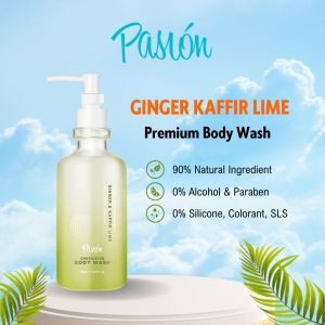 [Suit For Sensitive Skin] Pasion Premium Body Wash Ginger Kaffir Lime 500ml - New Version | Suitable For Eczema