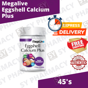 MegaLive Eggshell Calcium Plus 45s/2x45s (Exp: 04/2027)