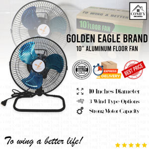 10 Inches CUTE Floor Fan 3-High Performance Speed Aluminum Fan Blade GOLDEN EAGLE BRAND (COD)