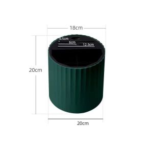 Lunn Kitchen Knife Holder Rotation Utensil Organizer Knife Storage Scissors Cutlery Chopstick Spoon Fork Rack Rak Bekas Pisau