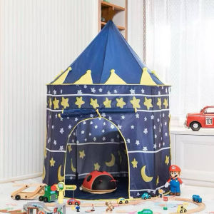【MOTION PLUS】Castle Play Tent Conveniently Folds in to A Carrying Case