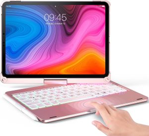 Keyboard Case for iPad Pro 11 inch 4th 3rd Generation 2021 2022–360° Rotatable Touchpad Keyboard Case with Backlight Compatible with iPad 10.9”Air 4th 5th Gen/iPad 11”1st(2021) /2nd(2020) / 3rd Gen(2018）/4th Gen（2022））.