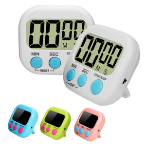 New LCD Cooking Baking Mini Timer Large Screen Refrigerator Sticker Timer Electronic Timer