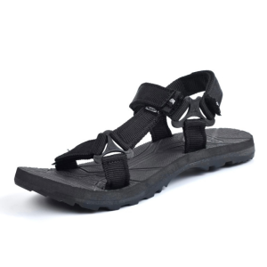 WIBI S24-02 Sandal Gunung Pria Wanita Dewasa Slip on Slide Hitam Size 39-43