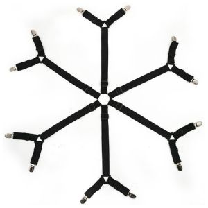 6 Sides Bed Sheet Clips Grippers Fastener Sheet Suspenders Elastic Sheet Holder Mattress Clips