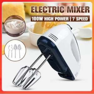 Dawaar Malaysia 2 Pin Plug Cake Food Mixer Adjustable Hand-held Egg Beater Whisk Kitchen Tool 10Y2