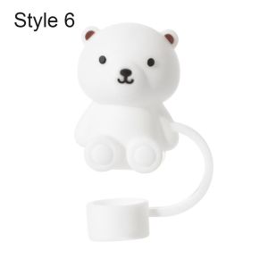 GURUNGMANI Drinkware Dust-proof Reusable Splash Proof Cup Accessories Drinking Dust Cap Straw Tips Cover Silicone Straw Plug