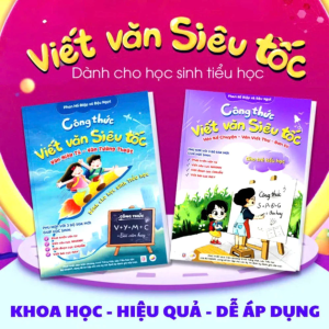 Sách in màu- Công thức Viết văn Siêu tốc ( Combo 2 Quyển )- dành cho bậc Tiểu học