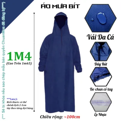 Áo Mưa Choàng 1 Người Cao Cấp Đi Xe Máy Có Mũ Điều Chỉnh ( Áo Mưa Ích Kỷ Thời Trang Chống Thấm Nước )
