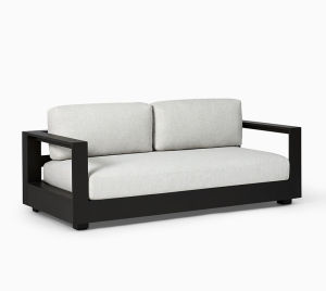 BUNISE Seashell ชุดโซฟาไม้แท้กลางแจ้ง - 1-2 ที่นั่ง ดีไซน์มินิมอล เหมาะสำหรับสวน ริมสระว่ายน้ำ & วิลล่าริมทะเล