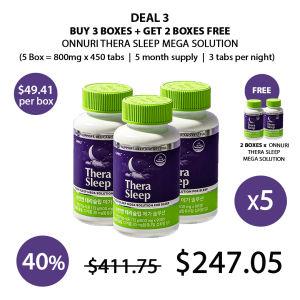 (ONNURI) Thera Sleep Mega Solution (1 Box = 800mg × 90 Tablets) - COCOMO
