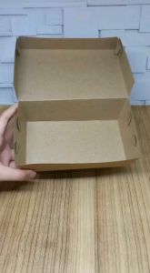 PaperCraft Lunch Box Coklat S M L isi 100