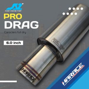 KNALPOT MOBIL RACING HARACE EXHAUST TYPE PRO DRAG BESAR 6 INCH SUPER GEDE