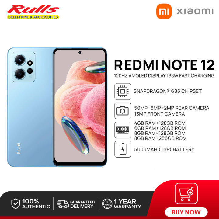 Xiaomi Redmi Note 12 Smartphone 4gb 128gb 6gb 128gb 8gb 128gb