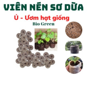 Viên nén sơ dừa ươm hạt viên ươm hạt kích mầm 1 viên