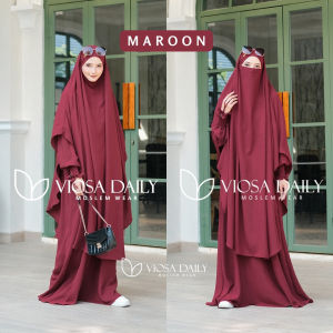 Mina SET Abaya + French Khimar Semi Instan