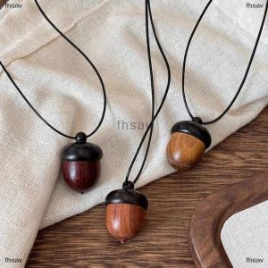 [COD] fhsav Creative Openable Acorn Pendant Long Necklaces Choker For Women Men Niche Sweater Chain Jewelry Gift