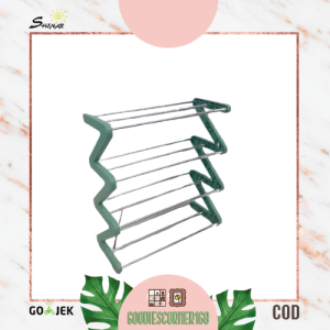 RAK SEPATU Z SHAPE/ RAK SEPATU TINGKAT MODEL ZIGZAG SHOE RACK/ MINIMALIS 4 SUSUN RAK MULTIFUNGSI SERBAGUNA