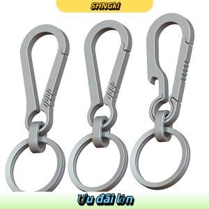 SHNGki Titan khóa EDC Công Cụ Ngoài Trời hợp kim titan Keychain tiranium khóa vòng chìa khóa phụ kiện xe hơi Keychain Mặt dây chuyền quà tặng cho người đàn ông