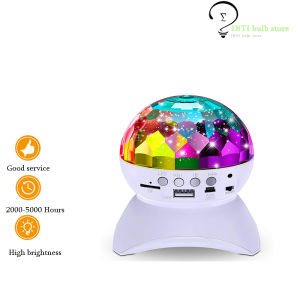 RGB Disco Light Dj Luces Discoteca Lamp Birthday Party Lights Decorations Ball Projector Christmas Stage Lampen Club LightingBluetooth speaker atmosphere rotating projection light KTV magic ball music LED colorful bar