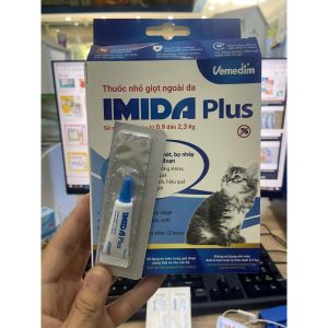 IMIDA PLUS - nhỏ gáy diệt ve rận bọ chét mọi giai đoạn cho mèo