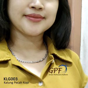Kalung nuri polos Tebal berbobot Awet Anti Karat Gold Plated Perhiasan Fashion Import Premium KLG003 GPF