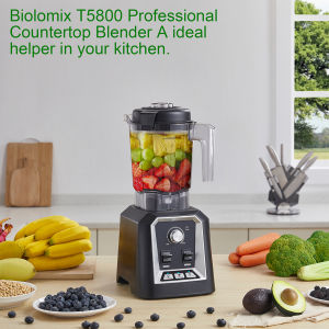 BioloMix Professional Kitchen Blender 2L Low-profile BPA Free Jar Smoothie Maker Ice Crusher Juicer
