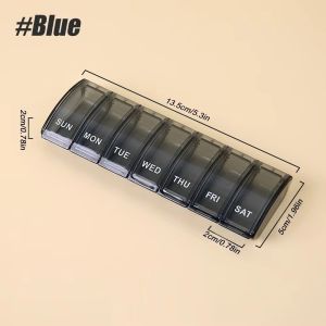 DSFSI Dung lượng lớn Hộp đựng thuốc hàng tuần Thiết kế nhiều ngăn Kích thước nhỏ gọn Hộp đựng thuốc Đã được tổ chức Bền bỉ Hộp đựng thuốc 7 ngày Dành cho thực phẩm bổ sung