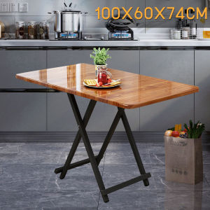Folding table for home rectangular dining table portable outdoor camping table to save space folding long table