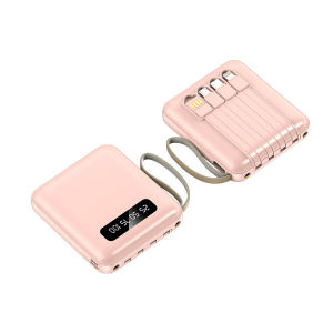 20W PD powerbank 20000mah With built in cable portable charger Mini power bank fast charge iphone Android battery