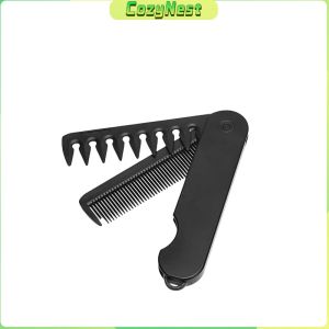 CozyNest 2-in-1 Portable Folding Comb Barber Clipper Comb Wide Tooth Oil Head Hair Comb for Men