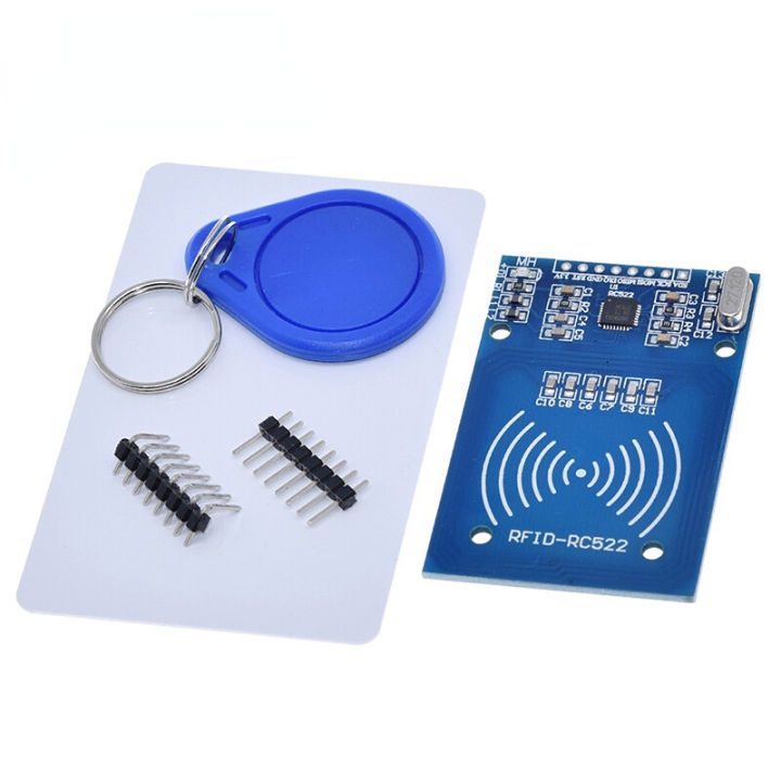ElectroWorldFR RFID-set 522 RC drive, chip en kaart 13,56 MHz SPI, compatibel met UNO en Raspberry DIY