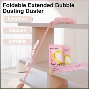 360° Duster Head [No Dust] Dust Removal/Electrostatic Adsorption/Wet/Dry Use Net Magic Bubble Feather Duster Cleaning Brush/Portable Extended Crevice Cleaning Duster