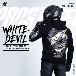COD - HOODIE PROSTREET SERIES MODEL WHITE VENOM & WHITE DEVIL - JAKET SWEATER BAJU HANGAT STREETWEAR BEST SELLER